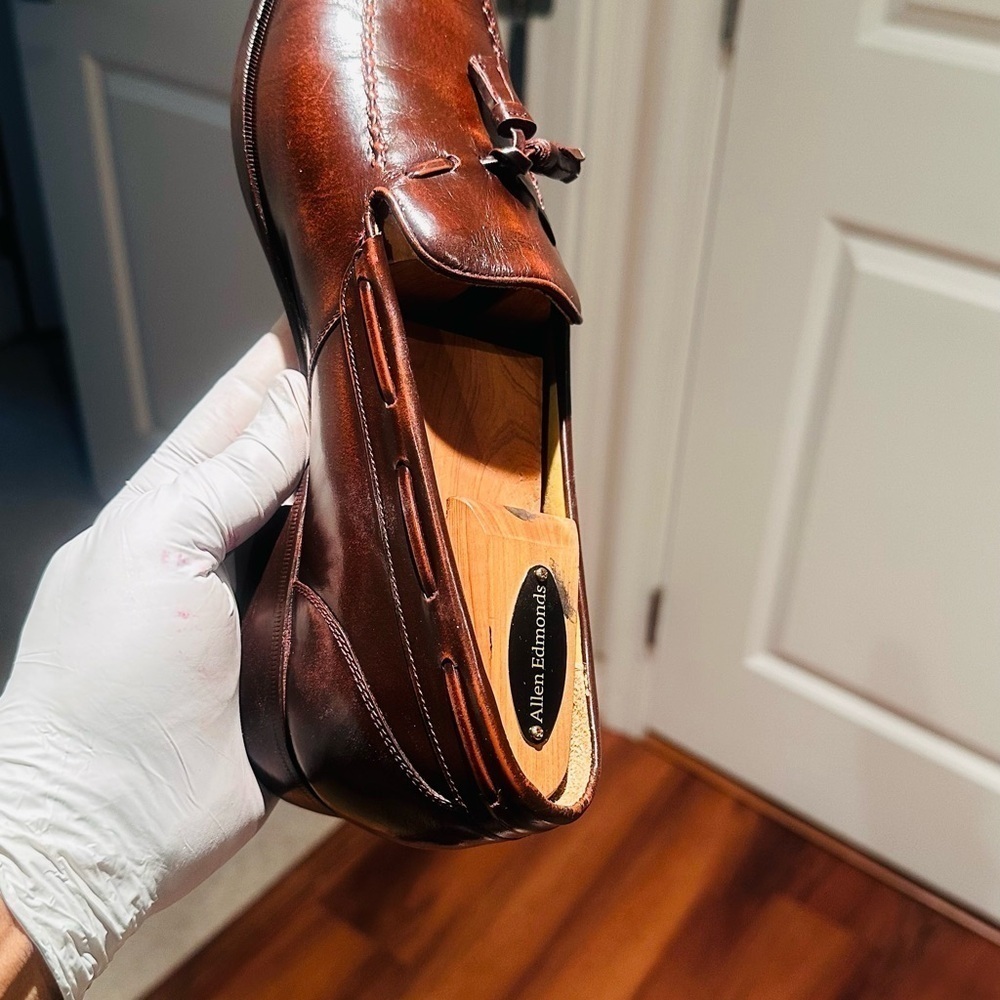 Jarman Tassel Burgundy Loafers. - Picture 11 of 14